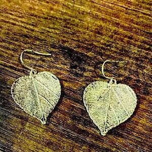 Silver Leaf Earrings